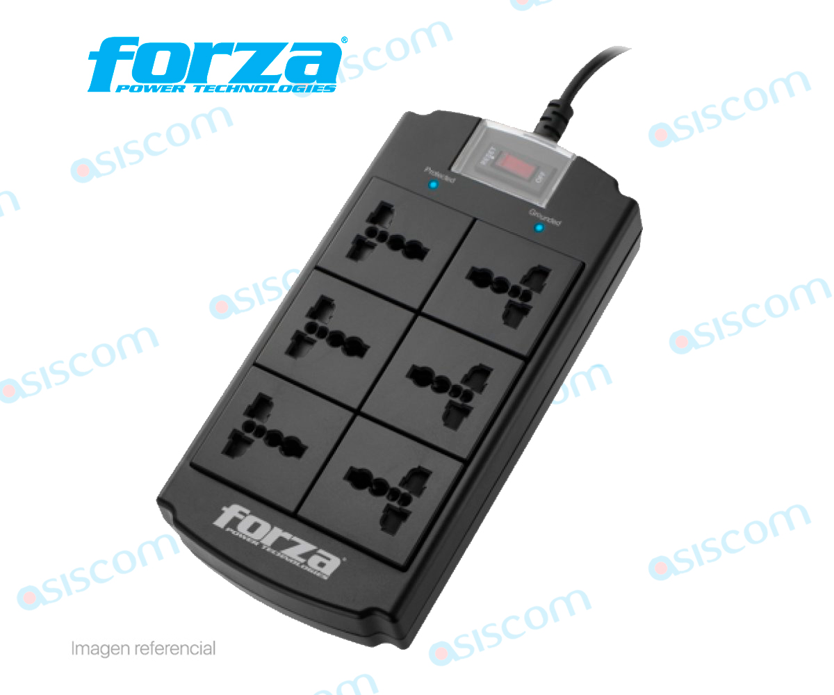 Supresor de Pico FORZA FSP-06MN 6-Tomas
